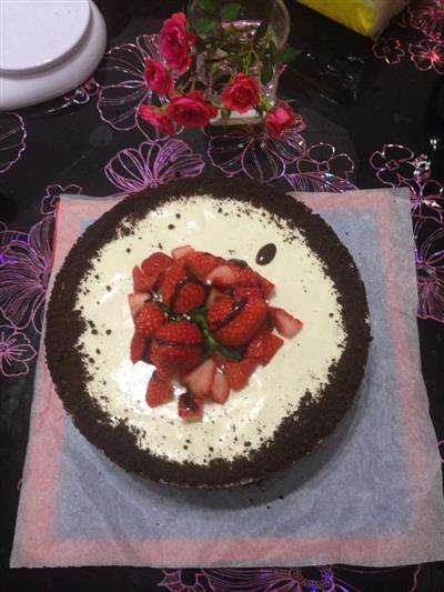 草莓奶油芝士慕斯蛋糕8寸
