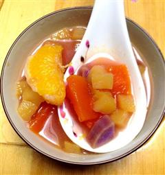 苹果木瓜甜橙紫薯椰汁西米露