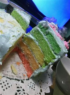 八寸彩虹蛋糕