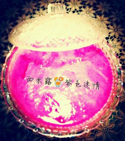 紫色迷情-火龙果西米露