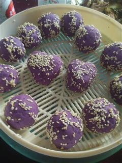 芝麻紫薯球
