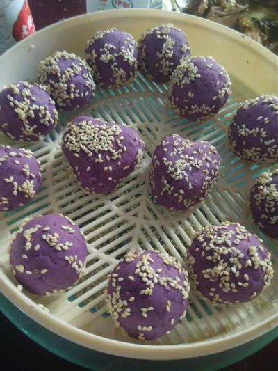 芝麻紫薯球