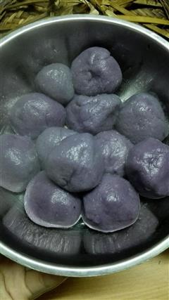 紫薯红豆汤圆