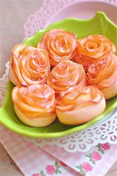 玫瑰苹果卷 可以吃的浪漫