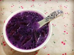 椰香紫薯西米露
