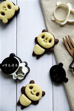 可爱的零食饼干，超萌熊猫饼干