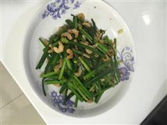 韭菜苔炒虾米