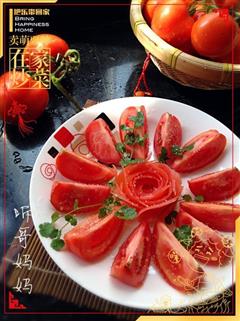 素食-凉拌西红柿