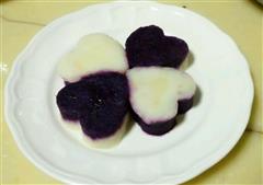 奶香紫薯山药糕