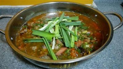 家常腊肉豆豉火锅