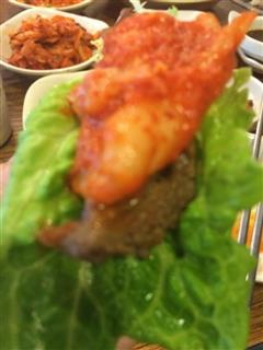 韩国炭火烤肉， 如何吃