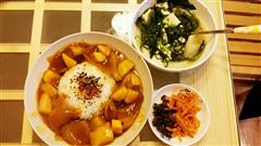 素咖喱+海带豆腐汤