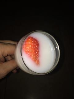 草莓椰奶果冻