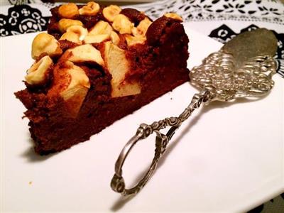 苹果榛仁巧克力蛋糕-法芙娜经典款式
