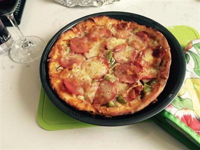 香菇火腿披萨家庭版