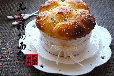 花型酸奶面包