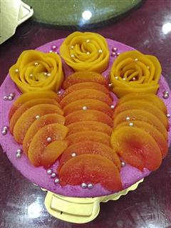 芒果火龙果慕斯蛋糕