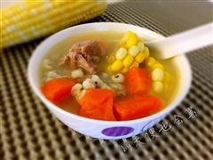 玉米薏米胡萝卜骨头汤的热量