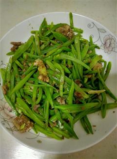 刀豆炒肉沫