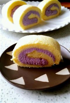 紫薯乳酪蛋卷
