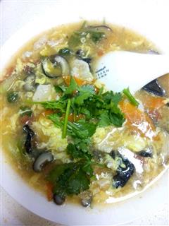 香菇木耳肉片汤