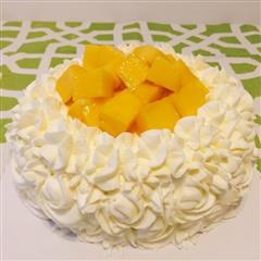芒果雪葩蛋糕