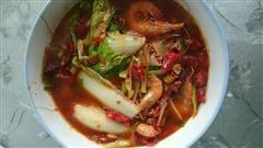 湖南口味虾改版-辣白菜口味基围虾的热量