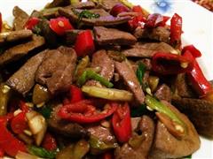 酸辣爆猪肝 明目护肝下饭菜