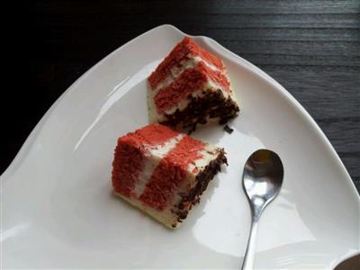 红丝绒芝士慕斯蛋糕-6寸奶油馅