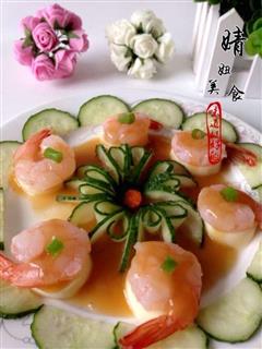 玉子虾仁-美味可口