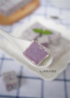 奶香紫薯凉糕