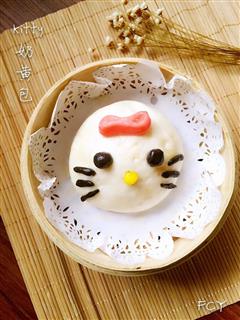 可爱Kitty猫奶黄包