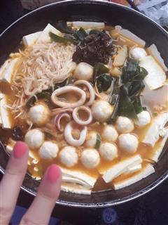 韩式泡菜海鲜汤