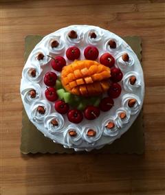 简单水果奶油蛋糕