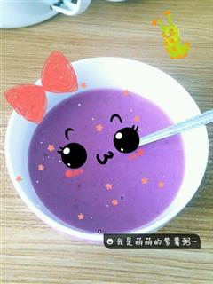 紫薯酸奶粥