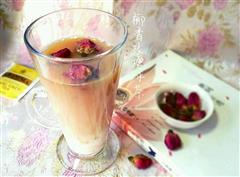 椰香玫瑰冰茶