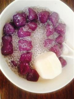 夏日冰品-紫薯芋圆西米露的热量