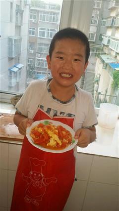 七岁男孩的西红柿炒蛋的热量