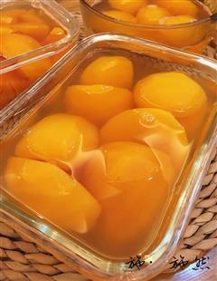 营养安全的-自制黄冰糖黄桃罐头