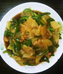 虾仁青椒土豆片
