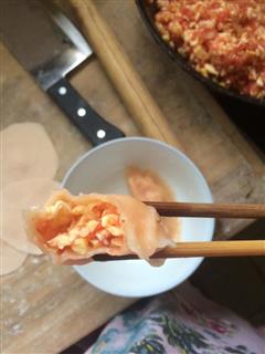 西红柿鸡蛋饺子