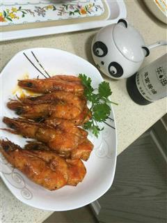草菌酱油 油焖大虾