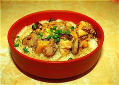 香菇滑鸡柬埔寨茉莉香米蒸饭的热量