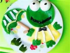儿童创意餐-下雨天青蛙来为你打伞的热量