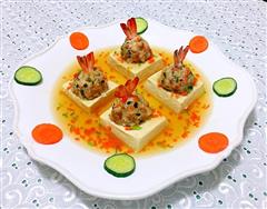 珍珠虾丸豆腐宝盒