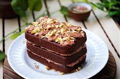 黑巧克力栗子蛋糕