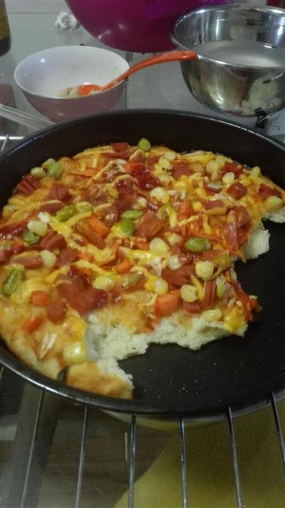 火腿玉米披萨