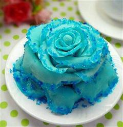蓝色妖姬翻糖蛋糕的热量