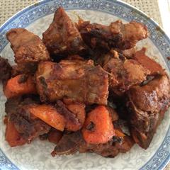 红烧排骨炖胡萝卜的热量