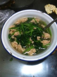 虾滑菠菜汤